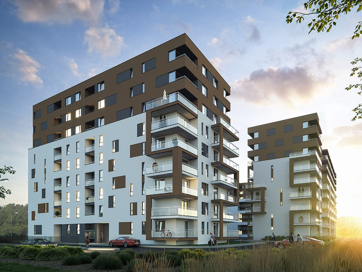 Architektura osiedla Oslo mieszkania na sprzedaż Lublin
