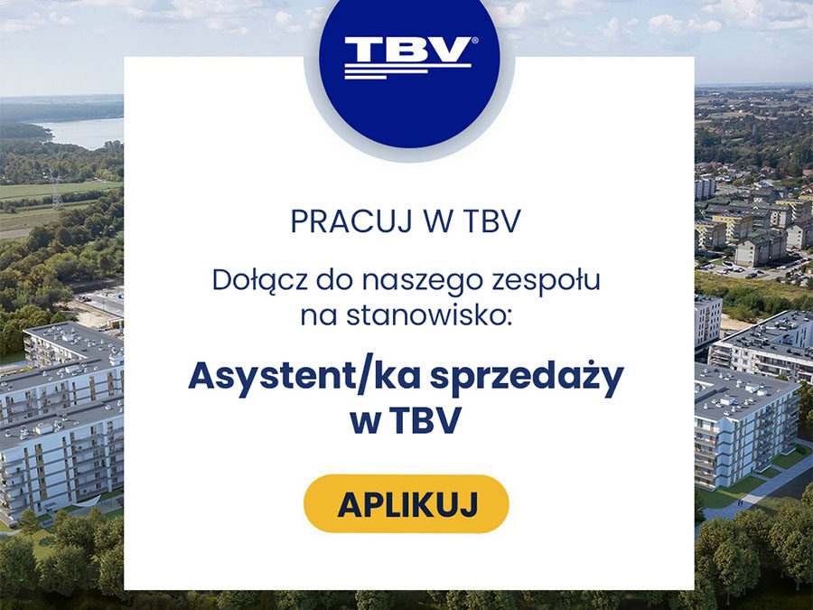 Oferta pracy – asystent/ka sprzedaży w TBV